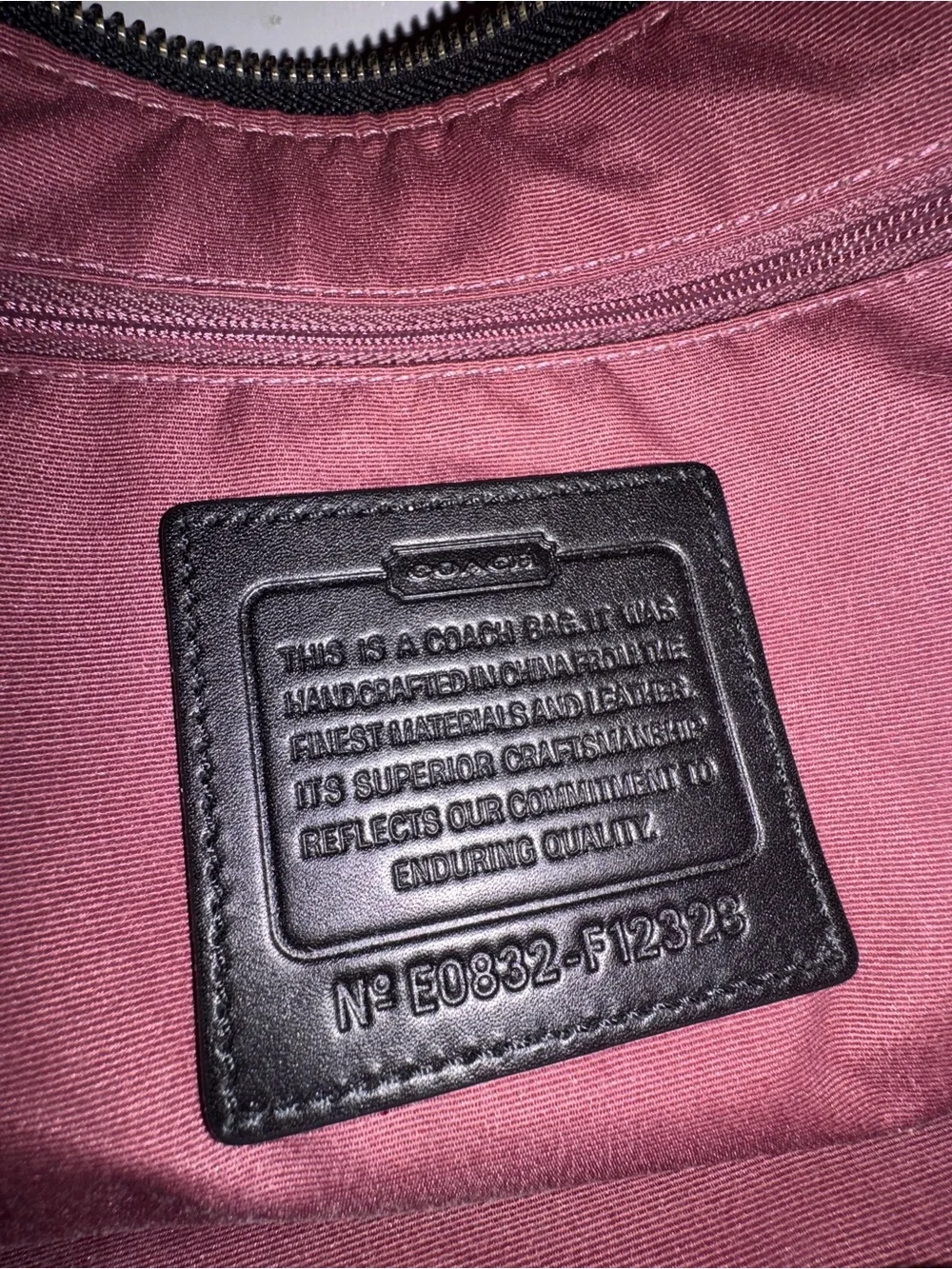 Coach Monogram Shoulder Bag in Black and Gray